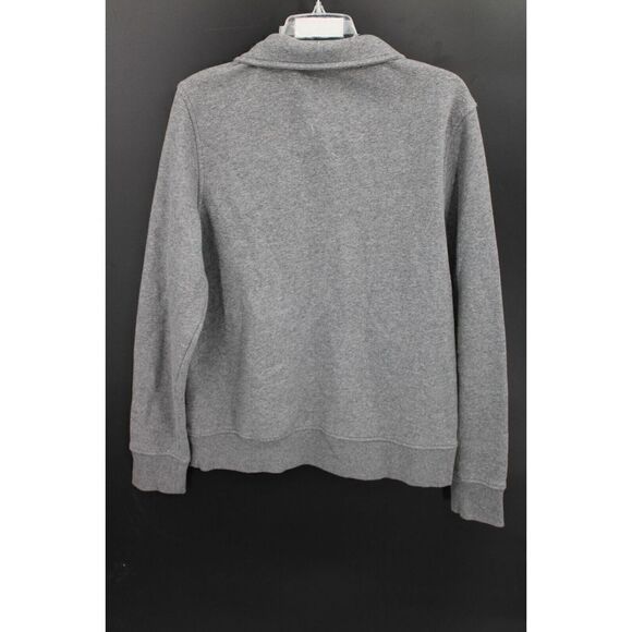 Michael Kors Men's Size Large Gray Long Sleeve Mock Neck Quarter Zip Sweatshirt - Picture 5 of 7